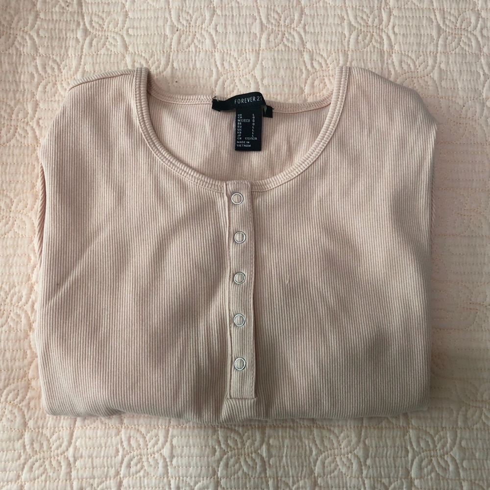 Nude henley top